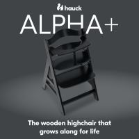 Hauck Alpha+ drevená stolička, black (2)