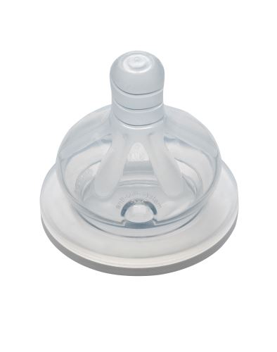 NIP Cumlík guľatý na fľašu so širokým hrdlom, silikón-S,0m+, 2ks 2