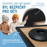 Sipo Páska na ochranu hrán, penová, 2 m, ČIERNA (4)