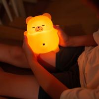 Mary's LED silikónové nočné svetlo - chrápajúci medvedík (18)