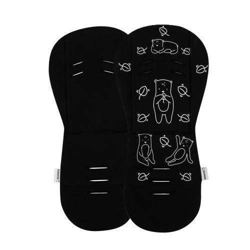 Bomimi ADA Podložka do kočíka Medvedík black (2)