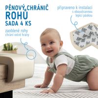 Sipo Ochrana rohov a hrán, penová, sada 4 ks, ECRU (2)