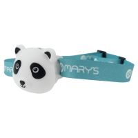 Mary's LED dětská čelovka, 38lm, Li-Pol 500 mAh, RGB, nabíjecí - panda (1)
