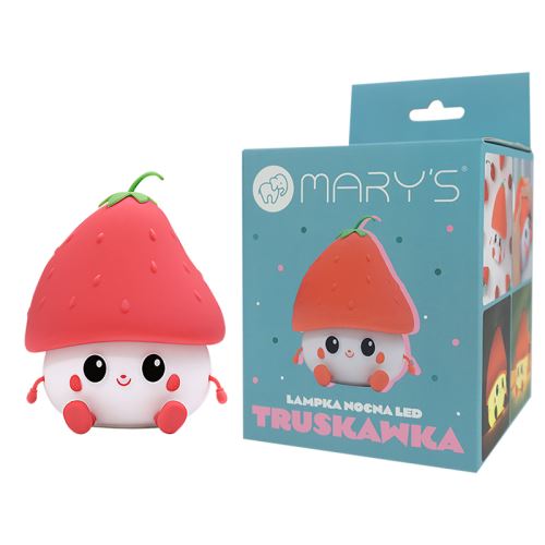 Mary's LED silikónové nočné svetlo - jahôdka