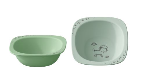 NIP PREMIUM line miska, 4m+, 2ks, green (3)