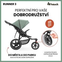 Hauck Kočík športový Runner 3 s ručnou brzdou Jungle Green (13)