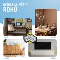 Sipo Ochrana rohov a hrán, penová, sada 4 ks, ČIERNA (10)