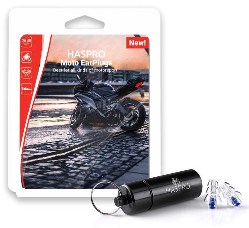 Haspro Moto špunty do uší, silikonové, SNR:26dB, 1 pár / 2ks