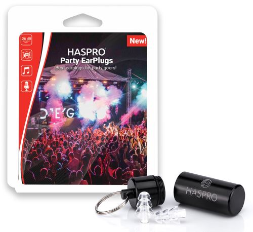 Haspro Party špunty do uší, silikonové, SNR:26dB, 1 pár / 2ks