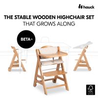 Hauck Beta+ B dřevěná židle, Natural (10)
