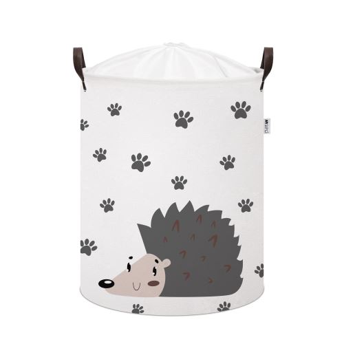 Sipo Koš na hračky se šňůrkou, skládací bavlněný / 43 l, Hedgehog